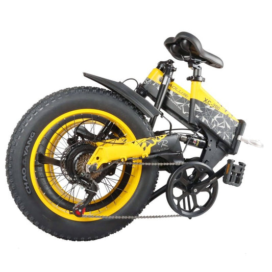 (b - side - 2032)Foldable Electric Bicycle BLJ - 2032 BLJ - 2032 is a 500W folding electric bike with a 12AH battery, suspension fork, and fat 20x4.0 tires built for smooth commutes, short - range travel, and flexible storage. - baolujieebikes