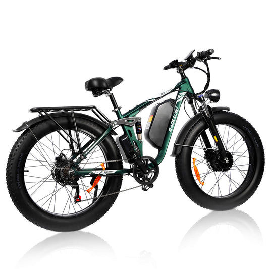 BAOLUJIE Electric Bike DP2603: Dual Motor 1500W 26' Fat Tire 40mph - BAOLUJIE