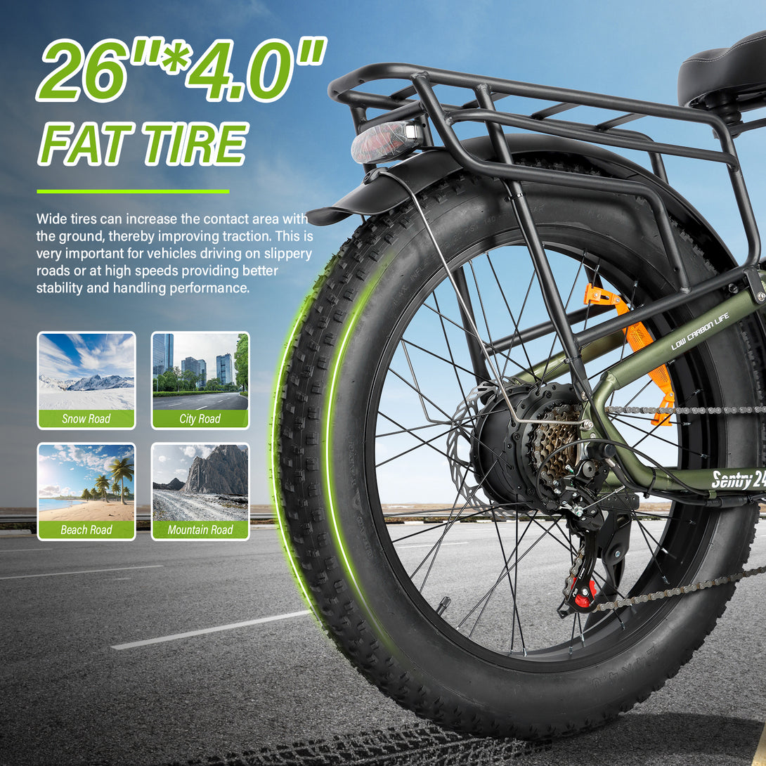 (b - side - 2401)P2 AWD Electric Bike for Adults 4000W 35MPH 53V23AH Battery | Hydraulic Disc Brakes | ShiMN 21 Speed | 20''×4.0 Fat Tire Ebike | Adjustive Suspension Fork Electric Mountain Bike - baolujieebikes