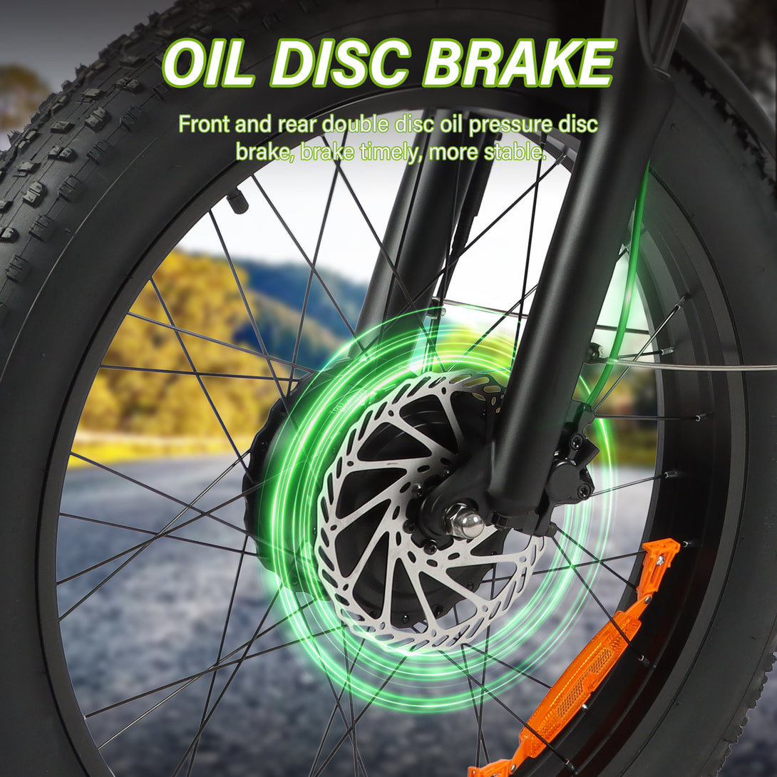 (b - side - 2401)P2 AWD Electric Bike for Adults 4000W 35MPH 53V23AH Battery | Hydraulic Disc Brakes | ShiMN 21 Speed | 20''×4.0 Fat Tire Ebike | Adjustive Suspension Fork Electric Mountain Bike - baolujieebikes