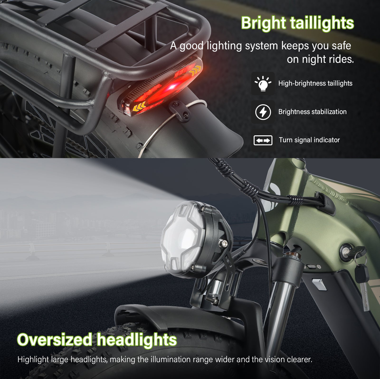 (b - side - 2401)P2 AWD Electric Bike for Adults 4000W 35MPH 53V23AH Battery | Hydraulic Disc Brakes | ShiMN 21 Speed | 20''×4.0 Fat Tire Ebike | Adjustive Suspension Fork Electric Mountain Bike - baolujieebikes