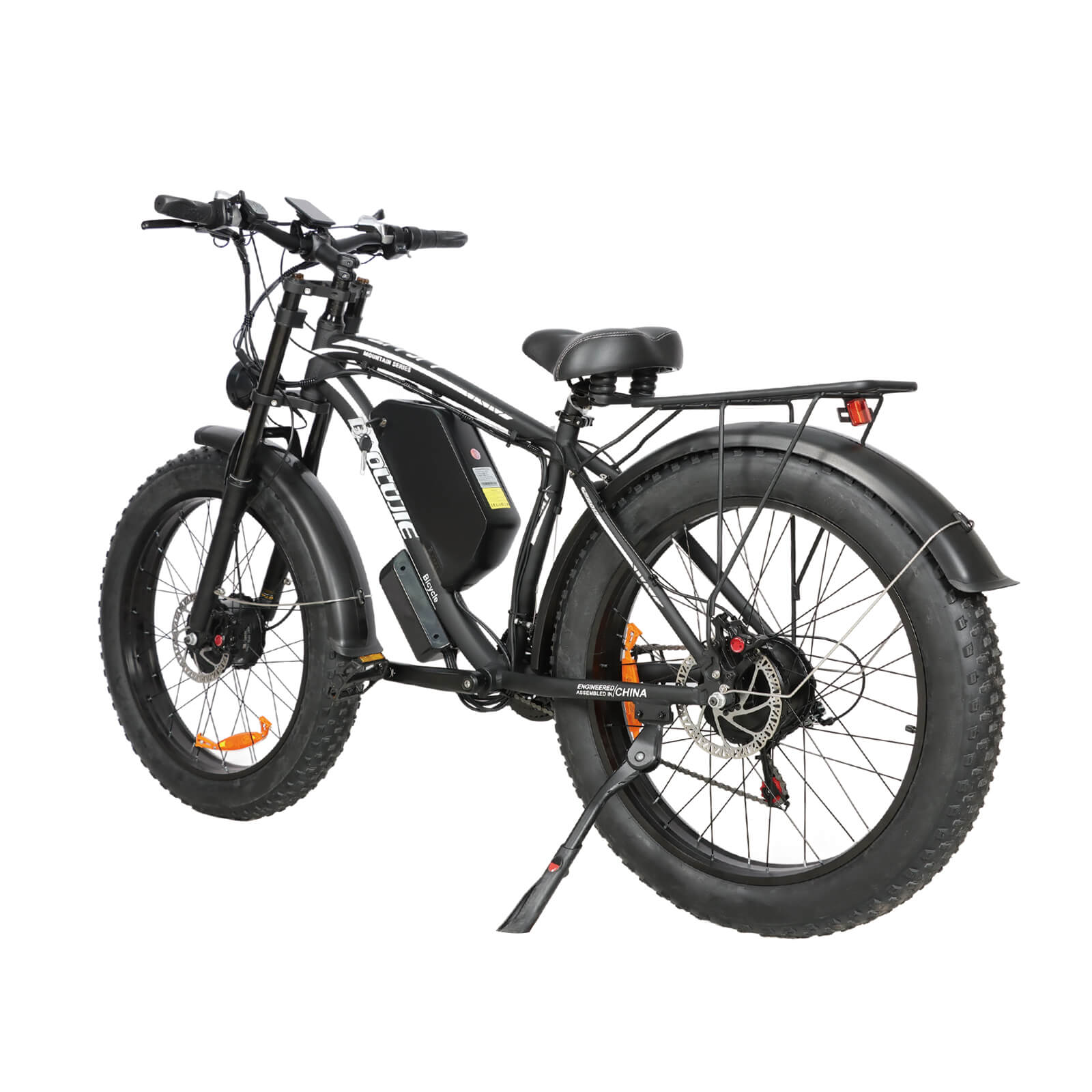 baolujie 2602 Pro Dual Motor Electric Mountain Bike Pro Version 52V 32AH Dual 1500W Motor 55km/h Speed 26*4'' Tire Size Adult Electric Bicycle - BAOLUJIE