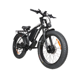 baolujie 2602 Pro Dual Motor Electric Mountain Bike Pro Version 52V 32AH Dual 1500W Motor 55km/h Speed 26*4'' Tire Size Adult Electric Bicycle - baolujieebikes