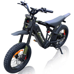 BAOLUJIE M2 - 2000W 60V Electric Dirt Bike | 53 MPH & Full Suspension - BAOLUJIE