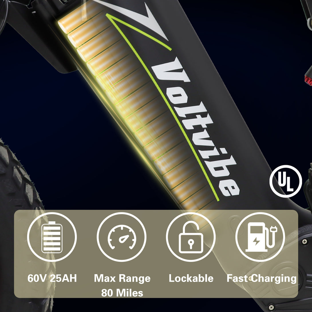 The Baolujie M2 electric bicycle features a 2000W high - power motor, a top speed of 40 MPH, and is an all - terrain electric bicycle. It has a 60V 25AH large battery, providing a maximum range of 60 - 75 miles, and 20''4 wide tires. - baolujieebikes