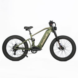 BAOLUJIE P2 26 Inch Fat Tire Electric Bike with Dual Motor AWD, 52V 23Ah Battery and Full Suspension