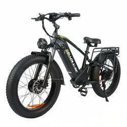 BAOLUJIE DP2401 - 2000W Dual Motor AWD E-Bike | 48V 23Ah Long Range & 26" Fat Tire