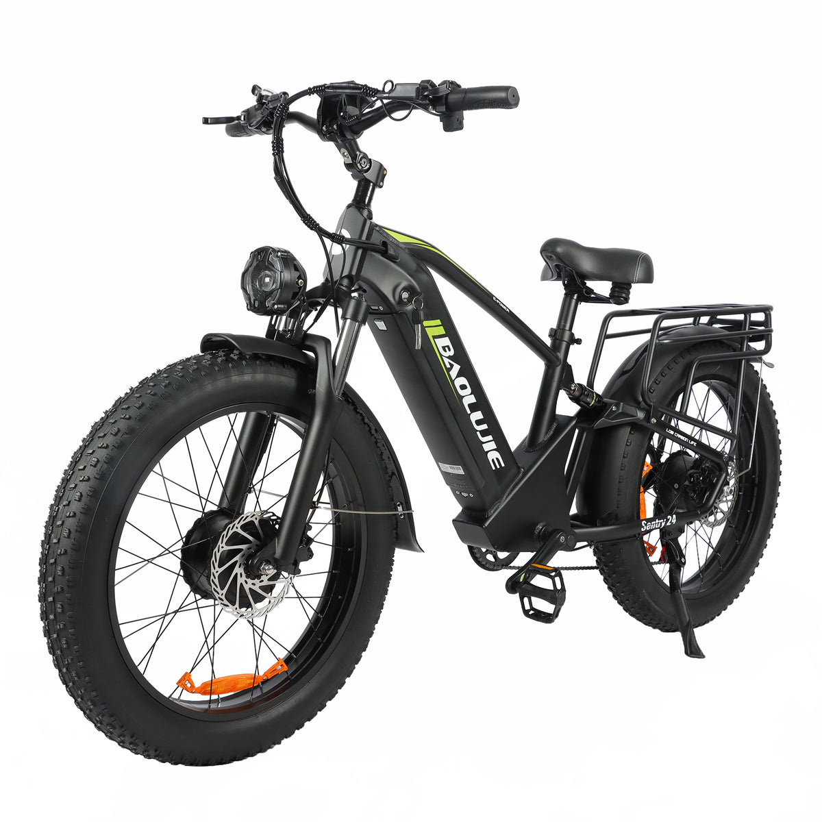 BAOLUJIE DP2401 - 2000W Dual Motor AWD E-Bike | 48V 23Ah Long Range & 26" Fat Tire