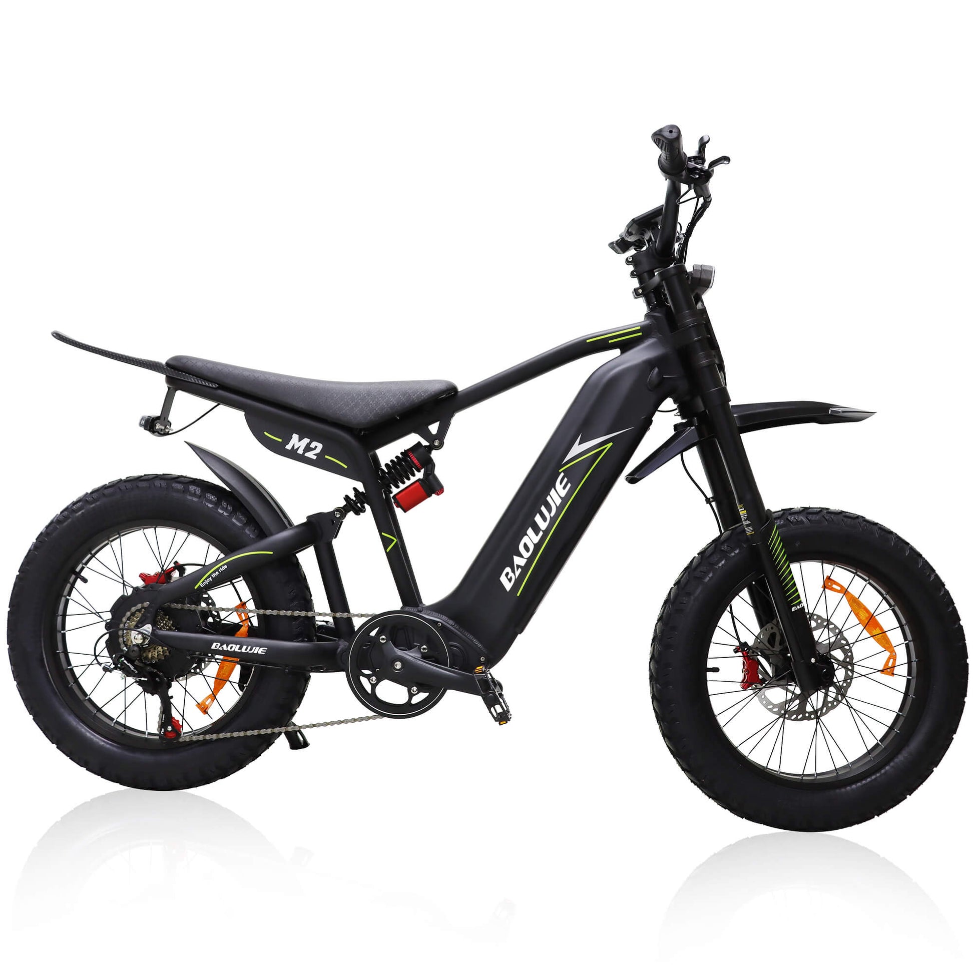 BAOLUJIE M2 - 2000W 60V Electric Dirt Bike | 53 MPH & Full Suspension - BAOLUJIE