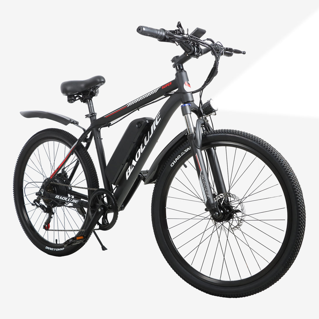Baolujie S1 Basic Model Fine - Tire Electric Mountain Bike 1000w Motor Maximum Speed of 28 MPH - baolujieebikes