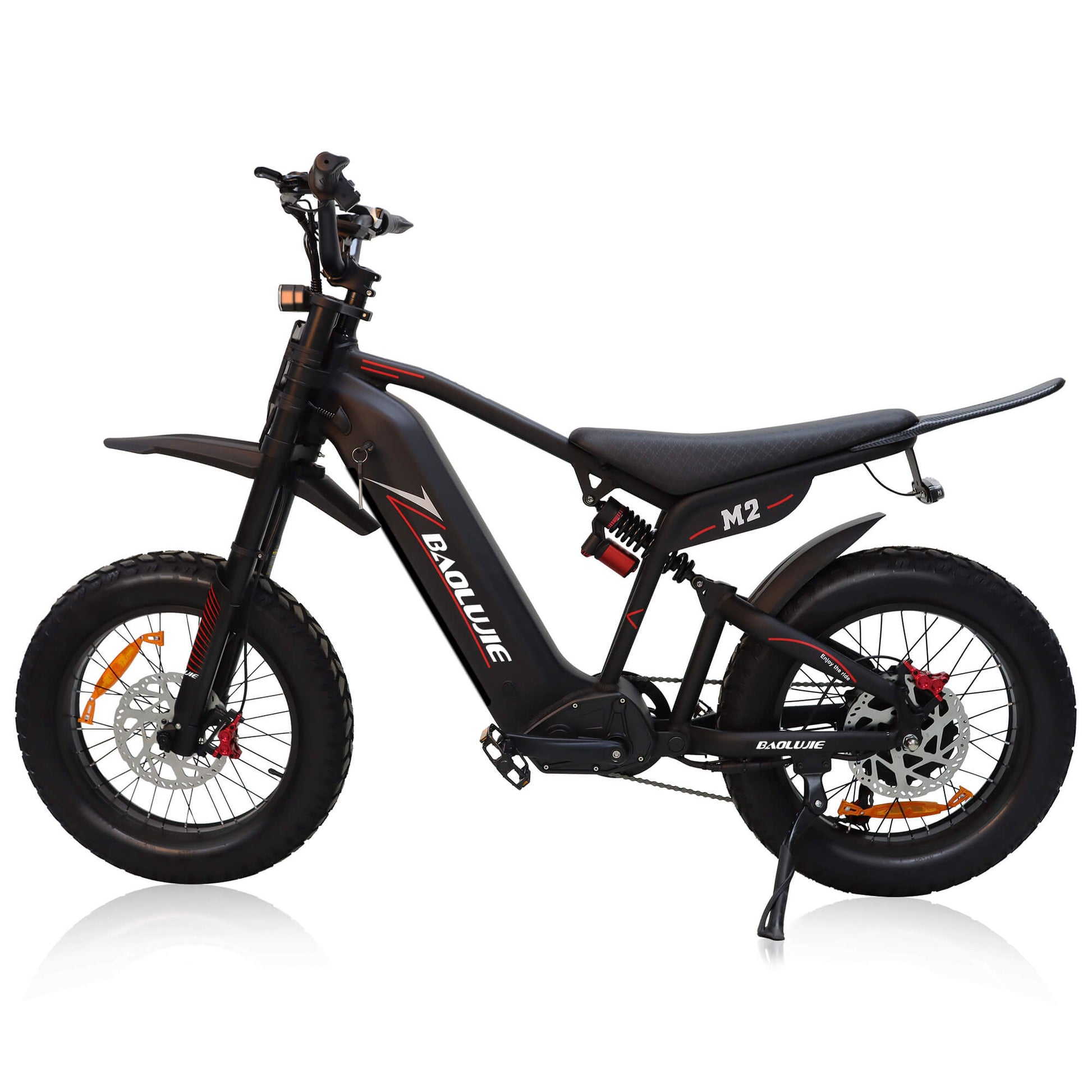 BAOLUJIE M2 - 2000W 60V Electric Dirt Bike | 53 MPH & Full Suspension - BAOLUJIE