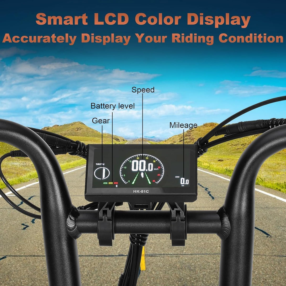 baolujie E Bikes for Adults Electric: E - Bikes Peak 1500W 48V 30Ah Removable Battery Bike Electric, Max 35MPH 120 Mile 20 Inch 7 Speed Fast Bicycle with Basket (Black White) Visit the SPBSVDT Store - baolujieebikes