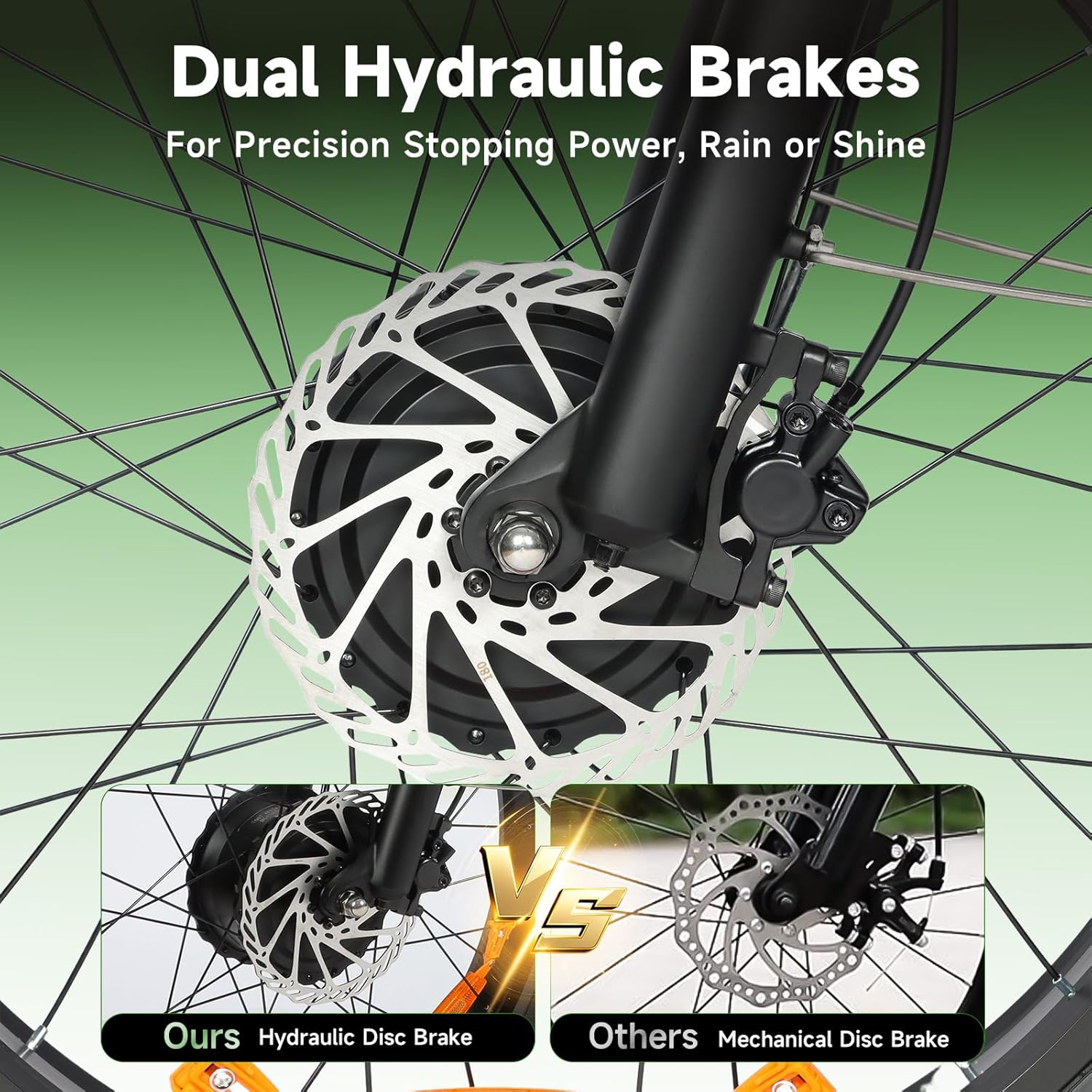 baolujie 2402 Peak 3000W Electric Bike for Aadults, AWD Dual Motor Ebike with Full Suspension Head & Rear Light Electric Mountain Dirt Bicycle (Dual Motor ebike Black 3) - baolujieebikes