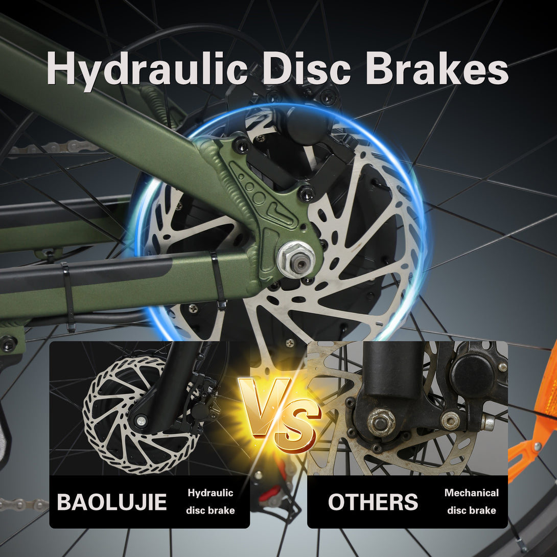 Baolujie Warrior Dual Motor Electric Mountain Bike 1500W Dual Motors Up to 36MPH 26*4 FatTire Mountain off - road electric bicycle - baolujieebikes