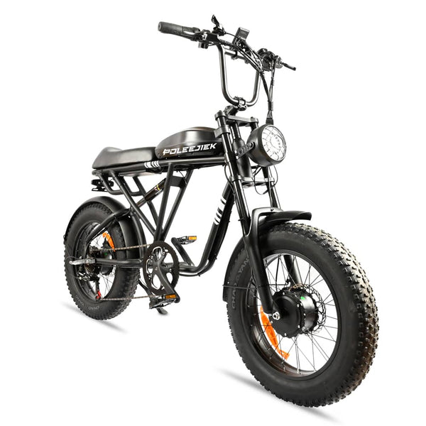 (b-side-2008)AWD Electric Bike for Adults 35MPH 48V20AH Removable Battery Hydraulic Disc Brakes Ebike with 20“ x 4.0 Fat Tire Electric Bicycle Full Suspention E Bike for Commuting Snow Mountain