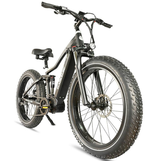 (b - side - 2623) BLJ - 2623 Mid Drive Electric Bike is a high - performance, dual - battery e - bike designed for off - road adventures and urban commutes combining power, comfort, and precision engineering for serious riders and fleet buyers. - BAOLUJIE