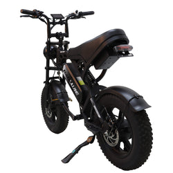 BAOLUJIE F2 - 16" Fat Tire Electric Mini Bike | 500W Full Suspension Moped Style E - Bike (48V 13Ah) - BAOLUJIE