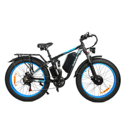 BAOLUJIE Electric Bike DP2603: Dual Motor 1500W 26' Fat Tire 40mph - BAOLUJIE
