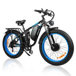 BAOLUJIE Electric Bike DP2603: Dual Motor 1500W 26' Fat Tire 40mph - BAOLUJIE