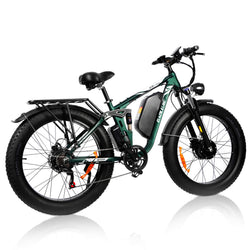 BAOLUJIE Electric Bike DP2603: Dual Motor 1500W 26' Fat Tire 40mph - BAOLUJIE