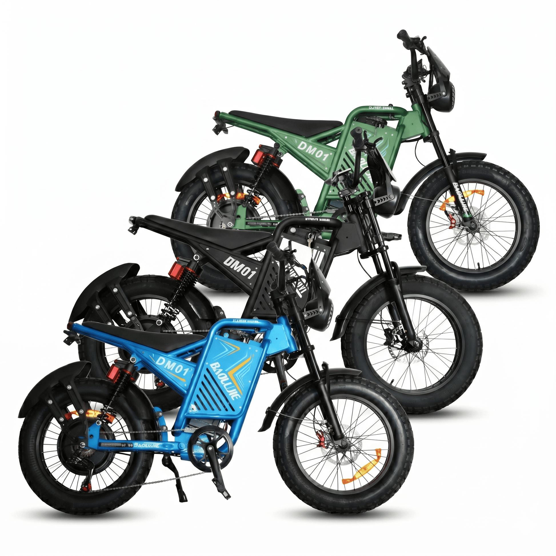 Baolujie DM01 Hyper-Performance Ebike 60V 2000W 53MPH Top Speed - BAOLUJIE